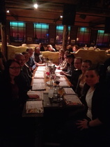 Liki koko porukka halusi lähteä vielä illalliselle yhdessä jakamaan ajatuksia ja verkostoitumaan