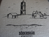 Kahvila Södestä saattoi ostaa matkamuistoja.