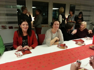 Tilaisuudessa tapasimme myös tehyläisen kansanedustajan Sari Sarkomaan.